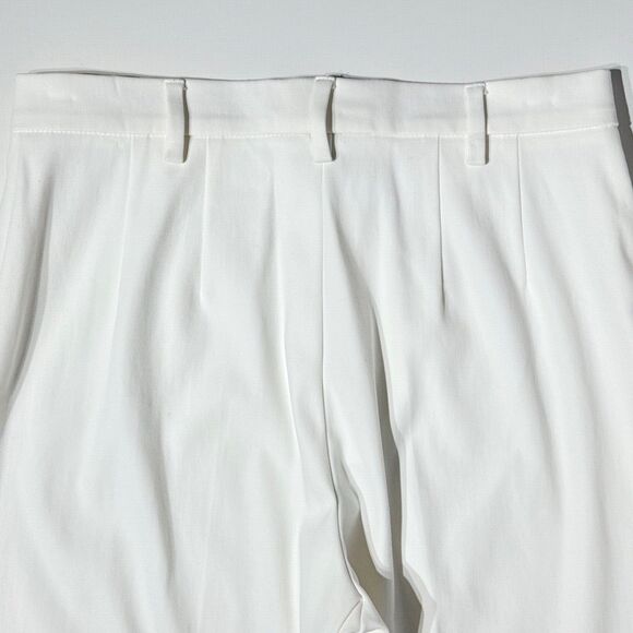 MAX MARA White High Waist Ankle Pants Cotton Stretch Made in Italy Women Sz. 8 - Picture 8 of 13